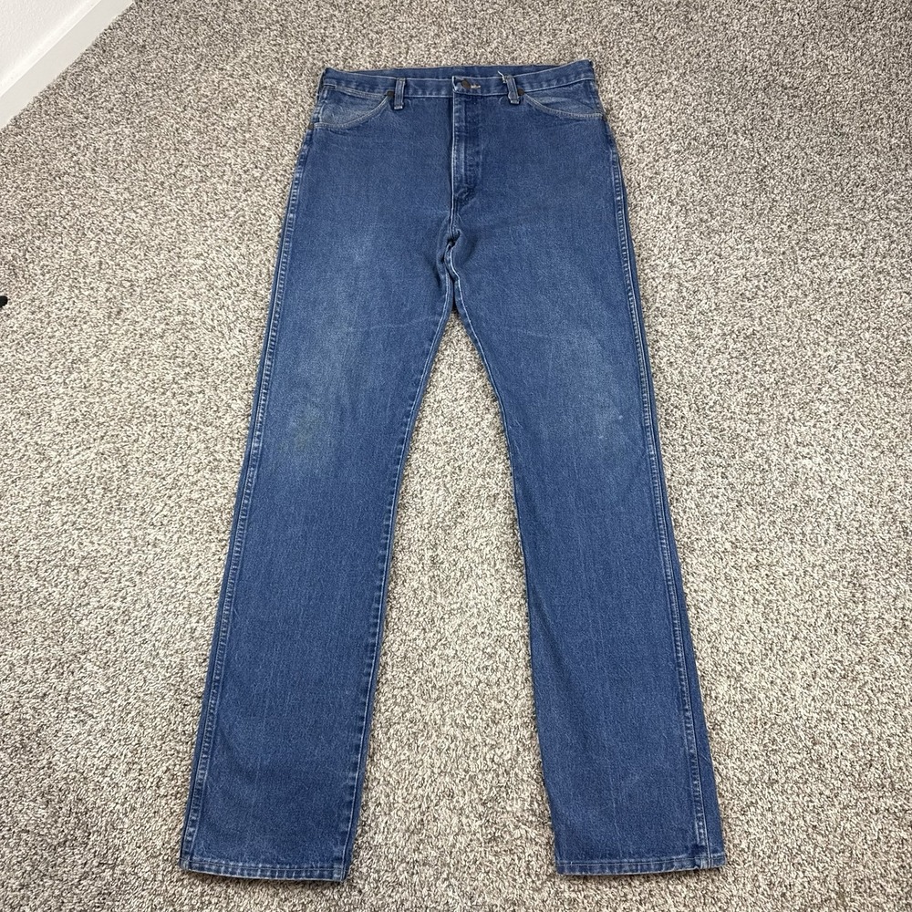 Vintage 80s Wrangler 13MWZ Jeans Mens 34x38 Scovill Zip Cowboy Made In USA Tall